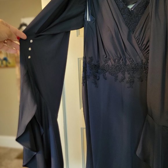 Jade by Jasmine Navy Blue Maxi Dress - Picture 11 of 15